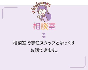 相談室で相談